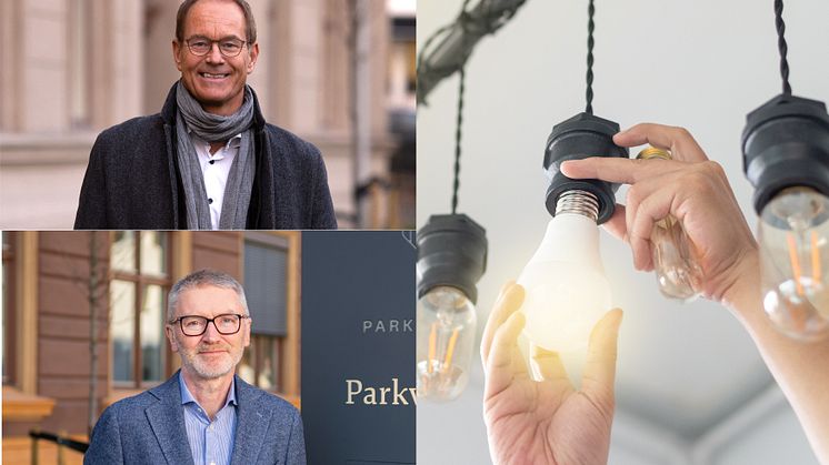 Fra toppen: Eirik Thrygg, administrerende direktør og Finn Halvorsen, direktør for forvaltning og bærekraft.