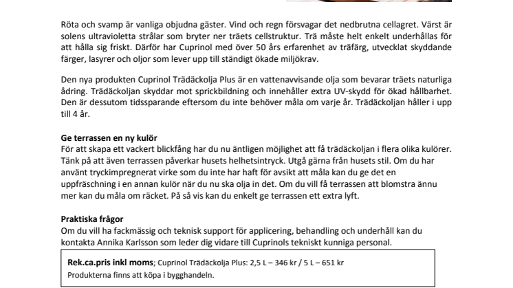 Behöver ditt trädäck ett lyft?