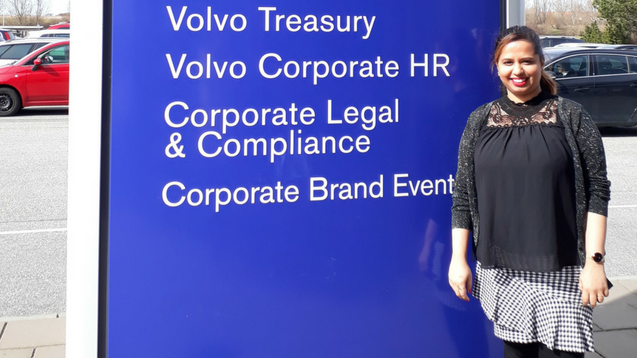 Digital mentoring program helpful in securing job at Volvo