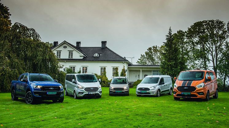 Ford satte salgsrekord på nyttekjøretøy i Norge i 2018