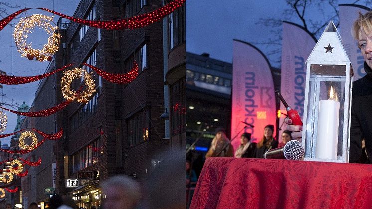 Ulla Hamilton (M): Årets julbelysning för Stockholm City invigd