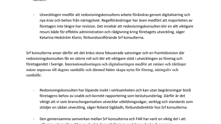 Samverkan mellan Srf konsulterna och FAR avslutas