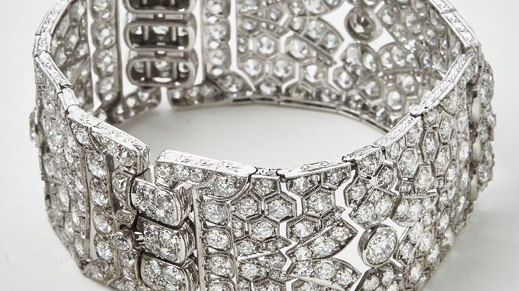 Art deco diamantarmbånd