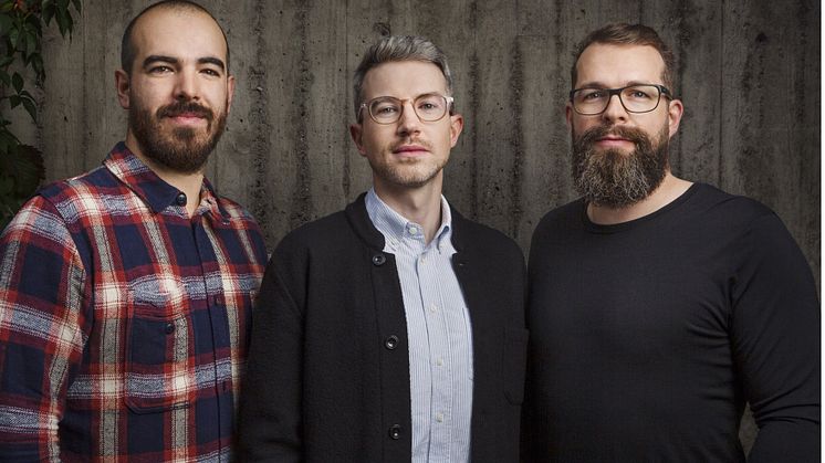 TeraSis grundarteam Adrian Gomez Torrent, James Campion och Bernhard Beurle