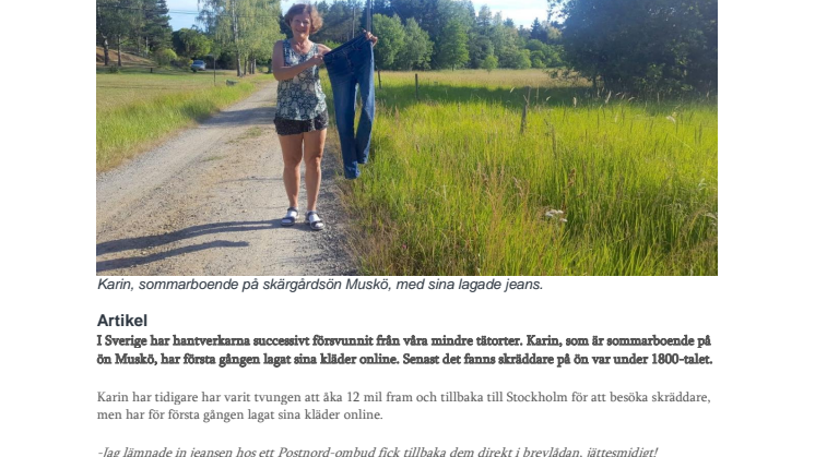 Skräddare & skomakare för landsbygden - Online