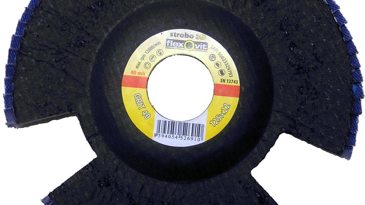 Flexovit Mega-Line Strobo lamellrondell - Ryggsida 