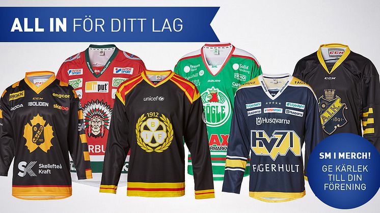 Intersport arrangerar vårens alternativa kamp för supportrarna i SDHL och SHL; SM i merchandise