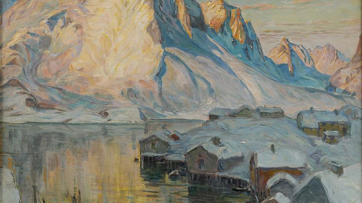 Anna Boberg, Vintermotiv från Lofoten, 1931, olja, på duk, Eskilstuna konstmuseum. Foto: Per Groth.