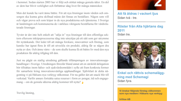 Nyhetsbrev 2 2011