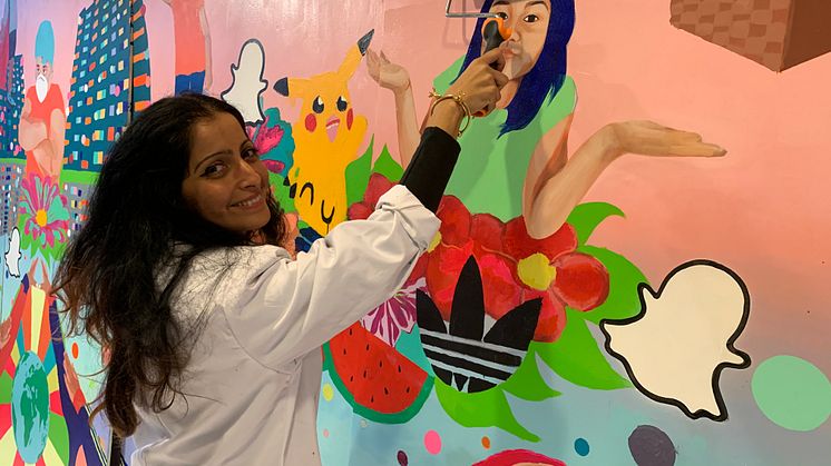 Saadia Hussain, konstnärlig projektledare för 10-åringarnas konst