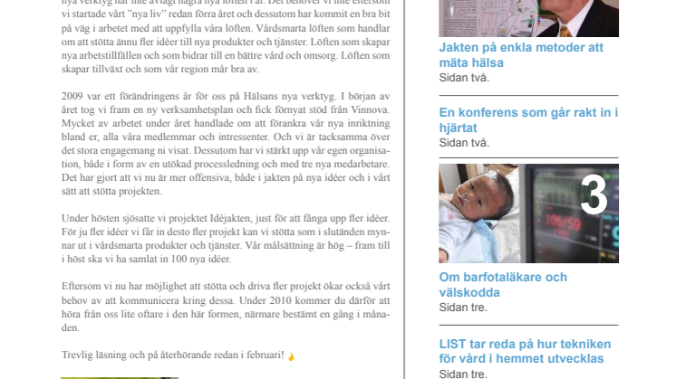Nyhetsbrev från Hälsans nya verktyg