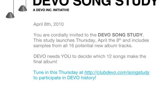 Devo song study invite