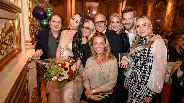 Synsam tog emot första priset i kategorin Optiker & accessoarer när detaljhandelns bästa företag hyllades på Market Awards 2023. Foto: Pax Engström