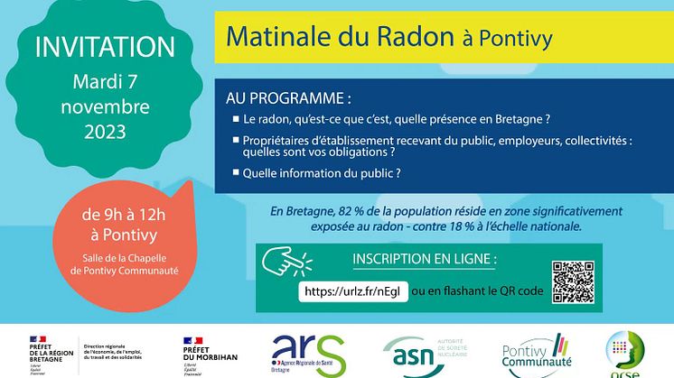 Radonova présent à la matinale radon à Pontivy pour la journée Européenne du radon