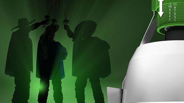 Wila-Musketeer – armaturen med justerbar lamphållare. Bild 1.