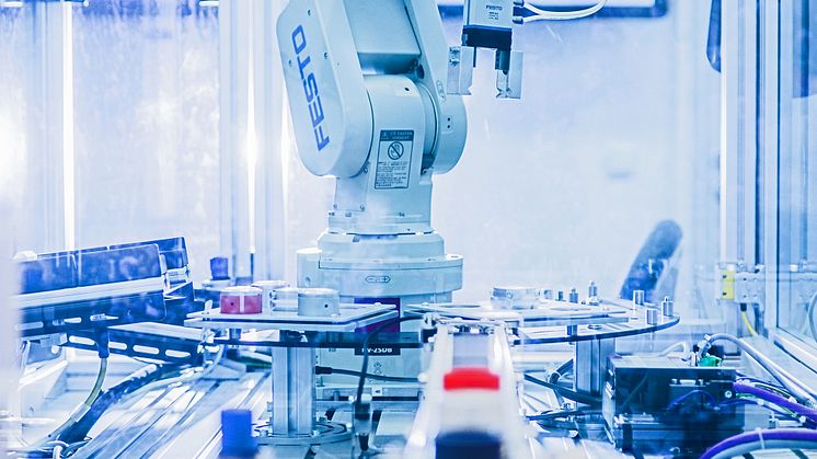 Im Automatisierungstechnik-Labor der TH Wildau.