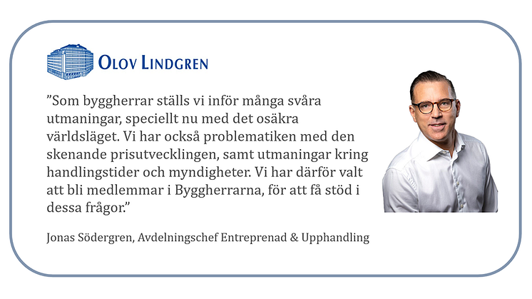 Olov Lindgren AB ny medlem