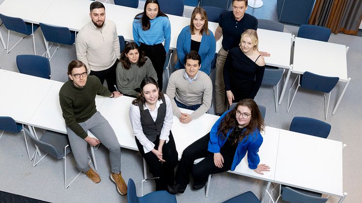 Stipendiater vid Luleå tekniska universitet, namn på personer finns längst ner i pressmeddelandet. Foto: Tomas Bergman
