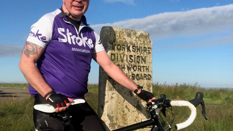 ​Calderdale man takes on 100 mile cycle each month for Stroke Association