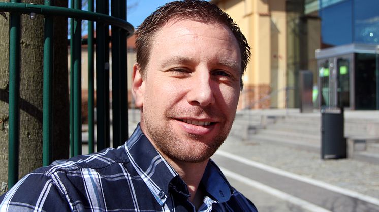 Daniel Carlberg FRI ANVÄNDNING Foto: Fabian Rimfors/Högskolan Kristianstad