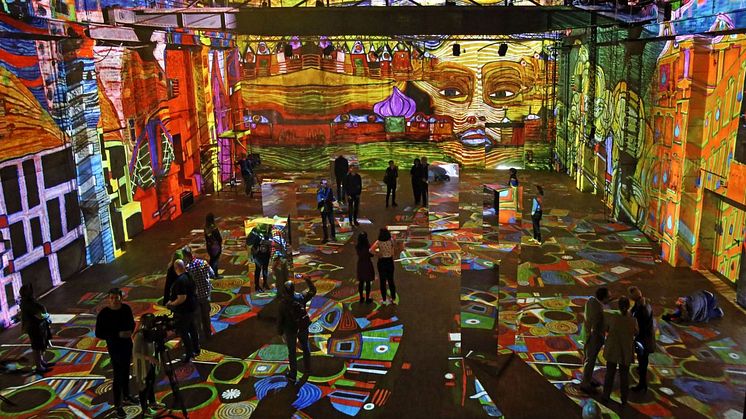 Die aktuelle Jahresausstellungen „HUNDERTWASSER Experience“ 