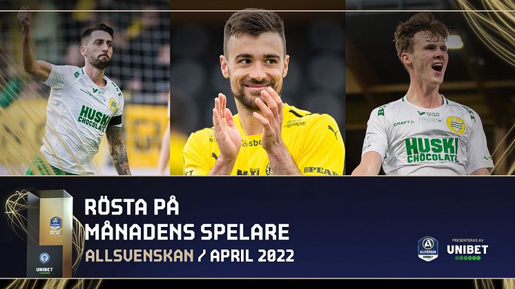 De kan bli säsongens första Månadens spelare och tränare