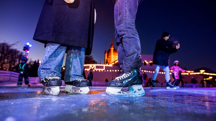 Skridskoåkning i Folkets Park