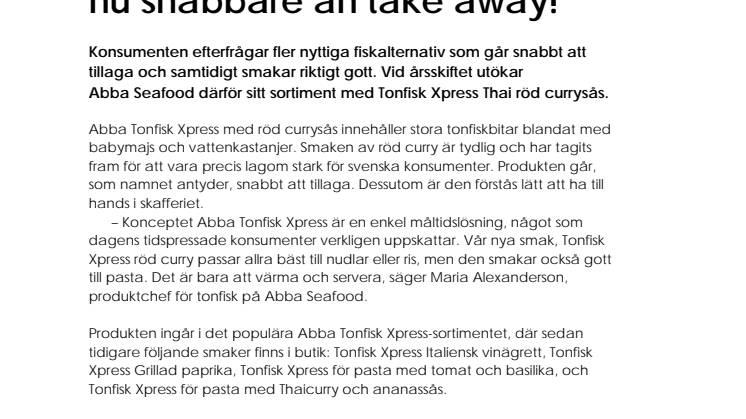 Att laga egen thai går nu snabbare än Take Away!