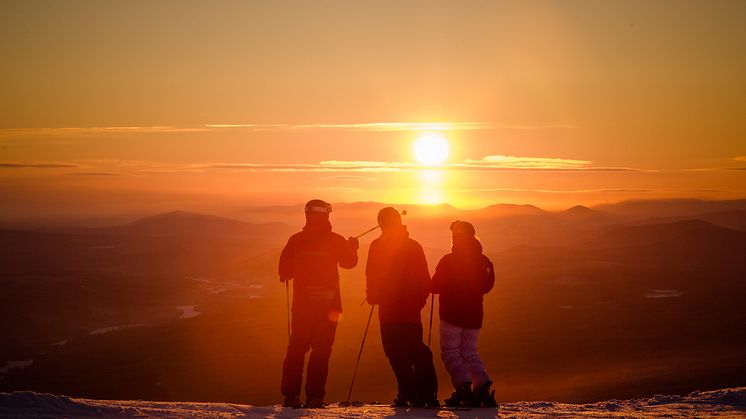 Vakker soloppgang i Trysil