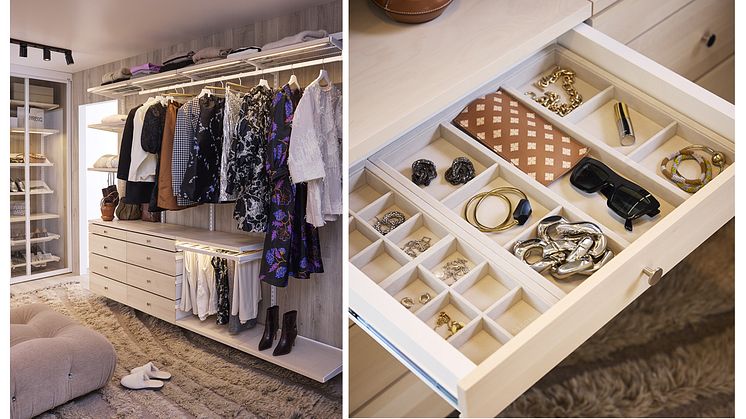 Elfa_Dressing-room med inredning Décor+