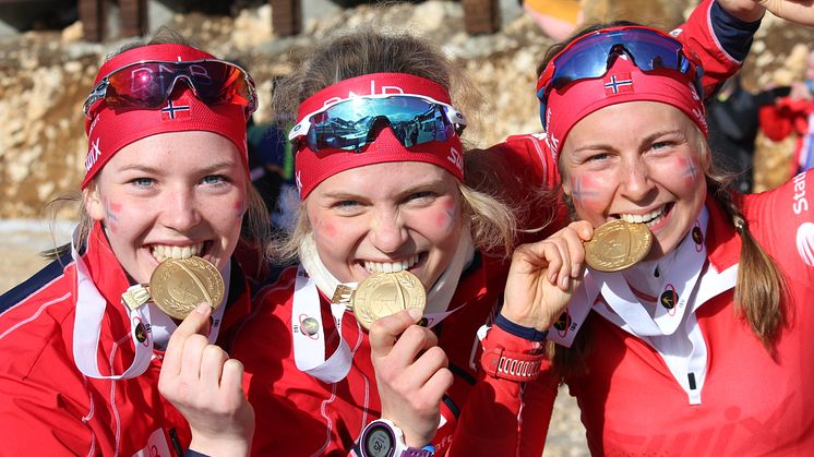 Norsk stafettgull i junior-VM!