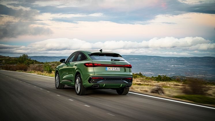 Audi Q5 Sportback (Distriktgrøn metallak)