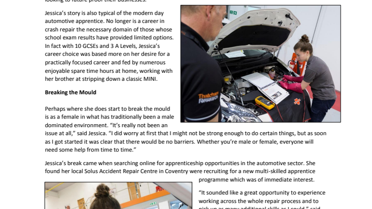 Apprentice Case Study - Jessica Sevellec