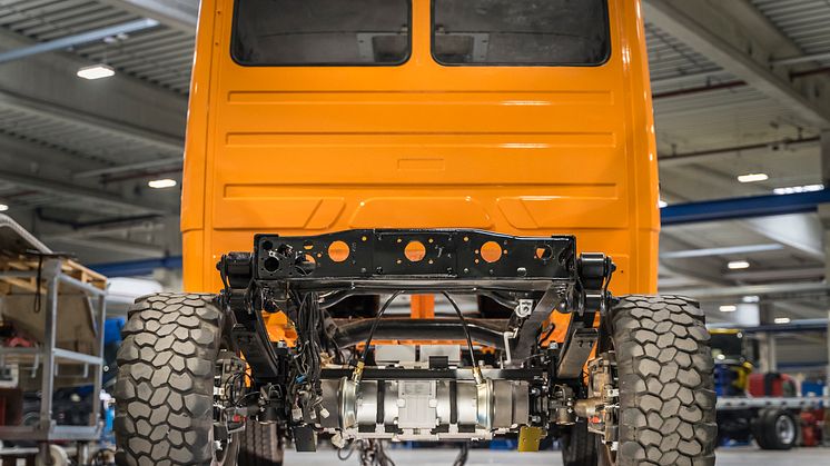 Diesel raus - E-Achse rein:  Mercedes E-Vario Retrofit von PAUL Nutzfahrzeuge mit E-Transport Achse von BPW Bergische Achsen Wiehl 