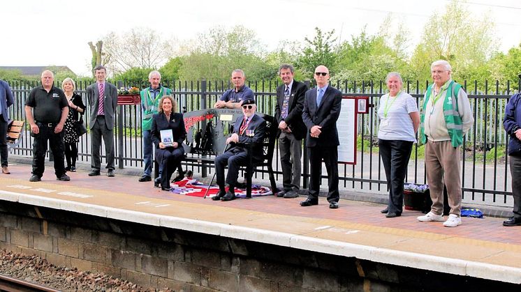 The memorial bench at Millbrook station. Photo: Andy Buckley