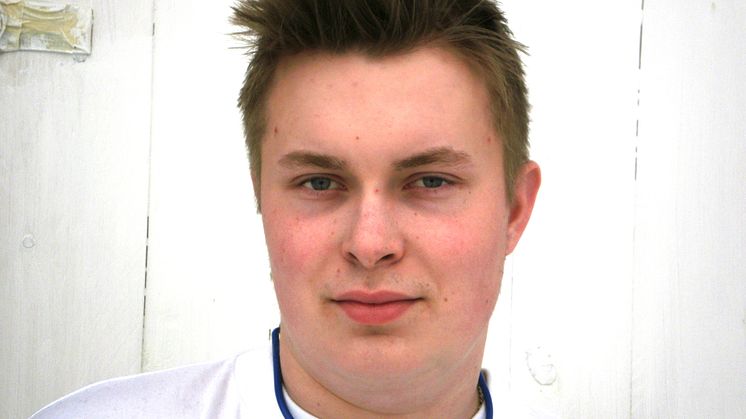 Magnus Åsåker, Hudiksvall. Finalist i "SM för unga plåtslagare 2012".