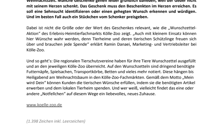 Für Dich. Von mir. 