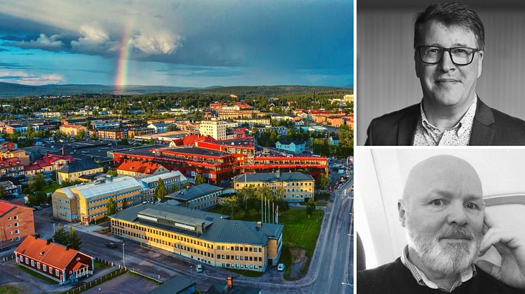 Roger Hansson, vd Gällivare Näringsliv AB och Mats Karmefjord, avdelningschef Verksamhetsstöd vid Boliden Aitik.