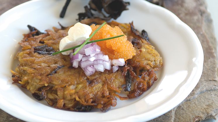 Rösti med trattkantareller