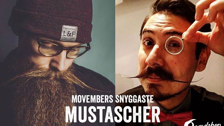 @tjstrand och @mrpresbyopia har Movembers snyggaste mustascher!