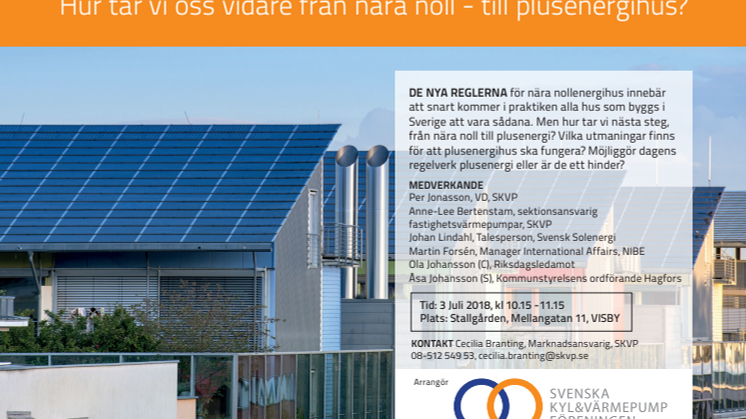 Hur tar vi oss vidare från nära noll- till plusenergihus?