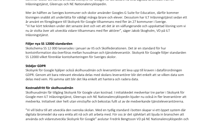 Skolsynk för Google – äntligen busenkel tillgång till digitala verktyg 