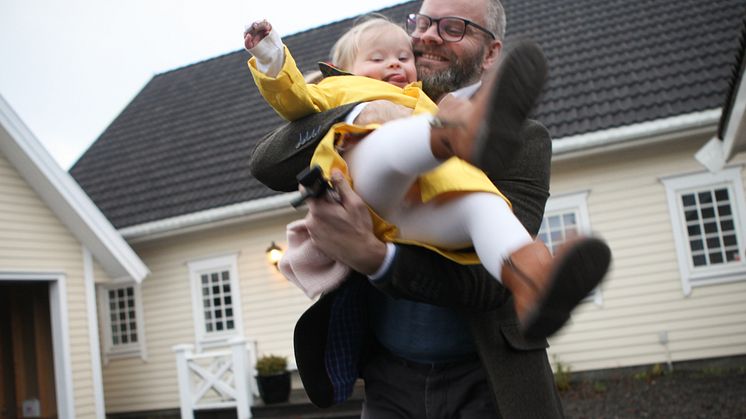 Pappa Aleksander Helmbersberg og Milla