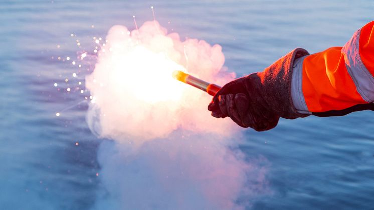 Falska nödraketer skjuts upp 20-40 gånger per år. Foto: Mats Ryde, Sjöräddningssällskapet