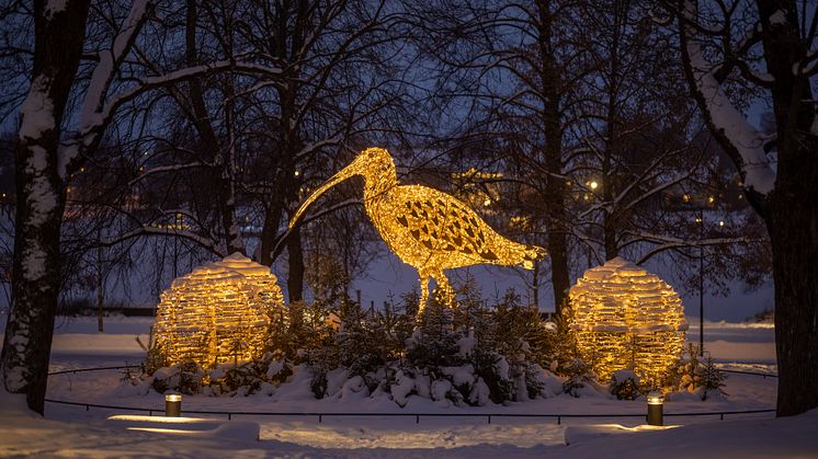 Storspoven i Rådhusparken blir en del av årets Höstljus. Foto: Fredrik Larsson