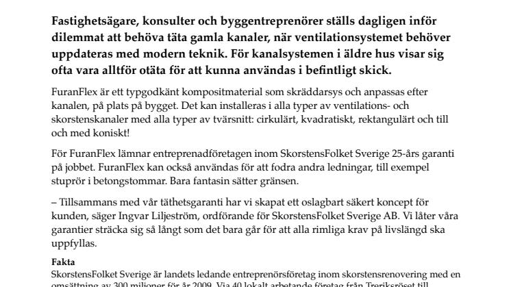 FuranFlex – länken mellan gammal ventilation och modern teknik