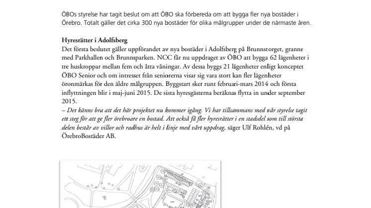 Fler bostäder till örebroarna