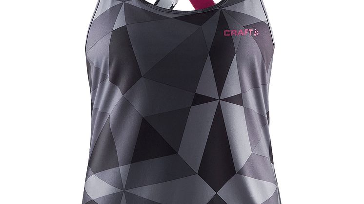 Pure elastic tank (dam) i färgen geo black