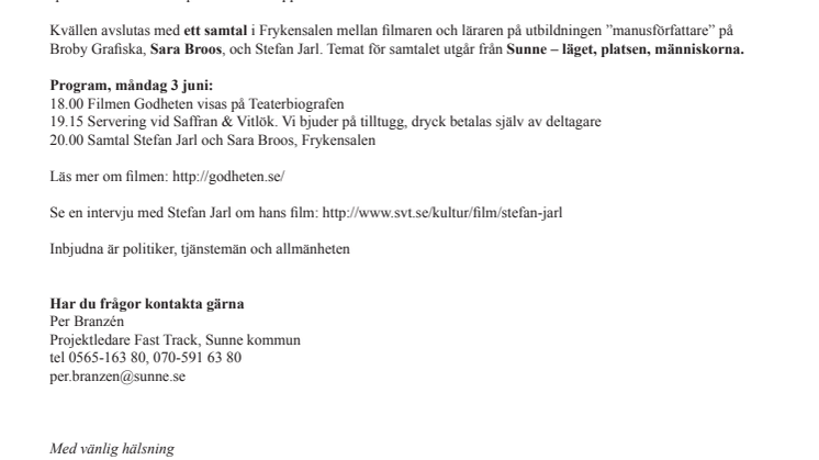 Stefan Jarl visar Godheten i Sunne