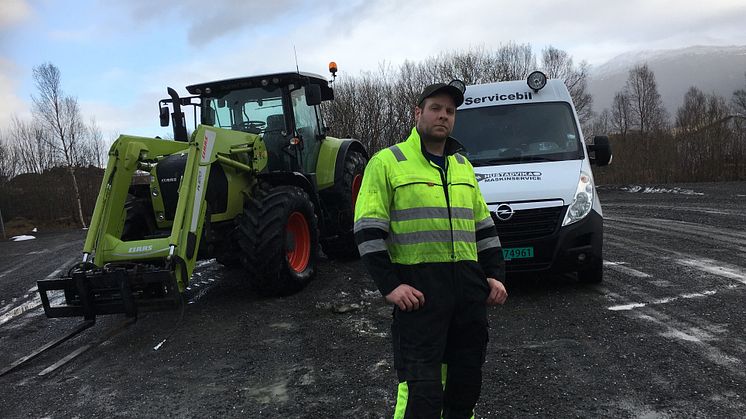 Odd Ingve Ødegård og Hustadvika Maskinservice blir ny servicepartner for Norwegian Agro Machinery i Romsdal og Nordmøre.